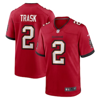 mens nike kyle trask red tampa bay buccaneers game jersey